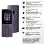 Imagem de Celular Nokia 110 4G Dual Chip Radio Fm Bluetooth Tela 1.8" Roxo