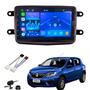 Imagem de Central Mp5 Android Auto Carplay Sem Fio + Moldura e Chicote Plug And Play Com Camera De Ré