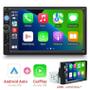 Imagem de Central Multimídia 1Din Carplay, Android Auto, Aceita Câmera