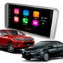 Imagem de Central Multimídia 7 Polegadas MP5/BT CarPlay Android Auto + Moldura Prata Hilux Corolla - AP565