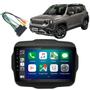 Imagem de Central Multimídia Bluetooth USB 9 Polegadas Espelhamento Carplay GPS Jeep Renegade 2015 2024