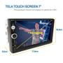 Imagem de Central Multimídia HD Touch MP5 Universal Touch 2 Din 7 Polegadas Usb Bluetooth Fiat Grand Siena