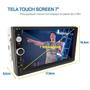 Imagem de Central Multimídia Hd Touch Screen 2 Din 7 Pol Usb Bluetooth