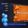 Imagem de Central Multimídia Multilaser Uno Toro Mobi Evolve GP348 MP5 2Din Espelha Android IOS + Câmera Ré