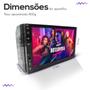 Imagem de Central Multimidia Universal 2 Din Mp5 Bt Espelha Usb Mitsubishi