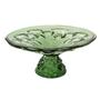 Imagem de Centro de Mesa Murano Italiano Verde Maior Lapidados c Base