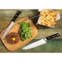 Imagem de Cepo conjunto 5 facas Chef Kitchen Mundial 8800-5 Mundial  Preta Com Prata