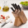 Imagem de Cepo conjunto 5 facas Chef Kitchen Mundial 8800-5 Mundial  Preta Com Prata