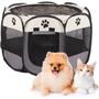 Imagem de Cercadinho Casinha Cachorro Gato Coelho Pet Animais Dobravel Portatil Canil Chiqueirinho Cao Resistente Multiuso Quintal Varanda Petshop Casa