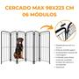 Imagem de Cercado Grande Cachorro Caes Pet Shop Grade 6 Modulos Cerca