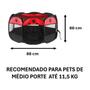 Imagem de Cercado Pet Dobrável Cercadinho Cães Gatos 88 x 60cm Red