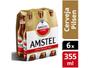 Cerveja Amstel Lager Puro Malte 6 Unidades - Long Neck 355ml Imagem de Cerveja Amstel Lager Puro Malte 6 Unidades
