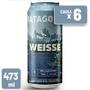 Imagem de Cerveja Patagonia Weisse Lata 473ml Caixa c/ 6 un 1x6 Unidades  473ml LATA