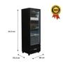 Imagem de Cervejeira 454L Porta de Vidro CCV315 PV Stylus Preto Fosco Imbera 220v