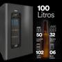 Imagem de Cervejeira EOS Bierhaus 100 Litros Frost Free ECE110 Inox Titanium 110V