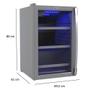 Imagem de Cervejeira Venax Blue Light 100L Porta Invertida Cinza 127V 21206