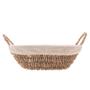 Imagem de Cesta 27 cm com alça de sisal oval com forro em tecido Wolff Mesa - 61592