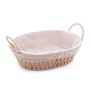 Imagem de Cesta 27 cm com alça em papel oval com forro em tecido Wolff - 61516