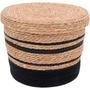 Imagem de CESTA 30x37x37cm FIBRA PRETO COM TAMPA