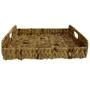 Imagem de Cesta Bandeja Palha Natural Retangular G 37x25x15Cm