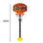 Imagem de Cesta basquete infantil tabela aro criança altura ajustavel kit completo bola inflador