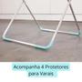 Imagem de Cesta com Alca e 36 Prendedores de Roupa Lavanderia + Kit Protecao para Varais Mor