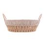 Imagem de Cesta Corda Trançada com Alça Redonda com Forro de Tecido 24x12cm