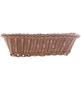 Imagem de Cesta De 25cm X 18,1cm X 6,8cm Rattan Plástico Retangular