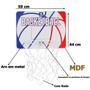 Imagem de Cesta De Basquete Com Tabela Aro Rede Basketball Qualidade