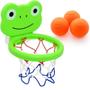 Cesta De Basquete Com Ventosa E 3 Bolinhas Brinquedo De Banho Infantil Sapinho - Shiny Toys Imagem de Cesta De Basquete Com Ventosa E 3 Bolinhas Brinquedo De Banho Infantil Sapinho