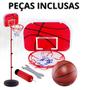 Imagem de Cesta De Basquete Infantil Aro De Basket Mini Basketball Tabela Basquetebol Rede Bola criança