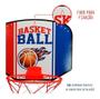 Imagem de Cesta De Basquete Infantil Com Aro E Bola 30 X25 Cm
