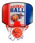 Imagem de Cesta De Basquete Infantil Com Aro E Bola 30 X25 Cm
