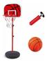 Imagem de Cesta de basquete infantil de metal com 9 peças ajustável até 139cm 