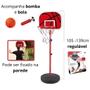 Imagem de Cesta de basquete infantil tabela para basquete + bola  105-139 cm