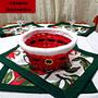 Imagem de Cesta De Natal Com Cinto Do Papai Noel Para Colocar Na Mesa
