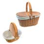 Imagem de Cesta de Pic Nic 2 aberturas - 17,5x40,5x26cm - 1 unidade - Rizzo