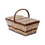 Imagem de Cesta De Piquenique Vime Retangular Ref.474 Picnic 43x25x15