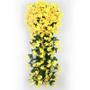 Imagem de Cesta de Suspensão de Parede com Flor Artificial Violeta (100cm) - Orquídea Artificial para Decoração de Festa
