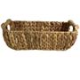 Imagem de Cesta Decor Organizador de Jacinto Natural G 25x37x15Cm