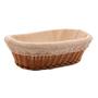 Imagem de CESTA OVAL DE RATTAN PLASTICO C/FORRO EM TECIDO 27cm - LYOR