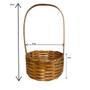 Imagem de Cesta Pequena Redonda Bambu 14 X5Cm Decorativo Kit Com 4 Un