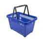 Imagem de Cesta Plástica Com Alça Para Compras Supermercado - Azul