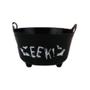 Imagem de Cesta Plástica - Mini Bowl Preto- Happy Halloween - 11,5 x 6,5 x 11,5 cm  - 1 unidade - Cromus - Rizzo