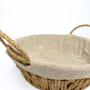 Imagem de Cesta Redonda com Alça em Papel e Forro em Tecido