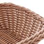 Imagem de Cesta Retangular de Rattan Plástico 24cm