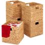 Imagem de Cestas de Armazenamento Best Choice Products - Conjunto de 5 Hyacinth