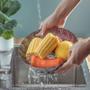 Imagem de Cesto Cozinhar Legumes Frutas Verduras A Vapor Em Aço Inox