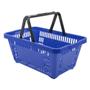 Imagem de Cesto de Compras D100 Dellaplast 16l 45x29x19 Azul Kit 5