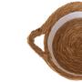Imagem de Cesto de Fibra Natural P C/ Alça Ø23x15cm P/ Organização Decoração 3031